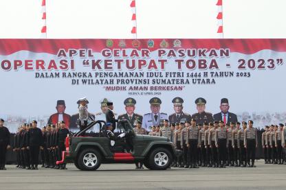  Apel Gelar Pasukan Operasi Ketupat Toba 2023, Edy Rahmayadi Minta Penanganan Mudik Dapat Dilakukan Lebih Baik Lagi